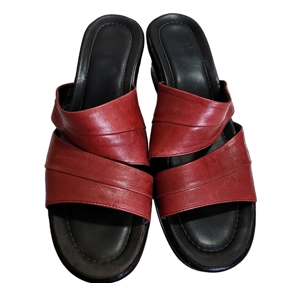 Dansko Red Sandal Slide Wedge Heel - EUR 41, (10.5 US) - Picture 3 of 7